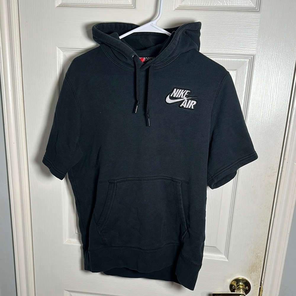 Men’s Nike Air Short Sleeve Hoodie - Black, Size M